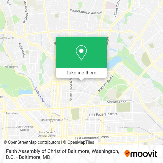 Faith Assembly of Christ of Baltimore map
