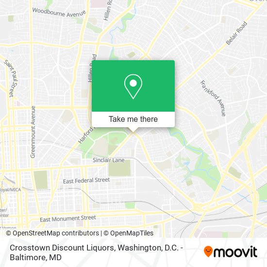 Crosstown Discount Liquors map
