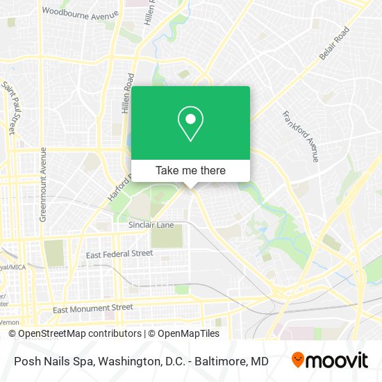 Posh Nails Spa map