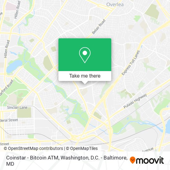 Mapa de Coinstar - Bitcoin ATM