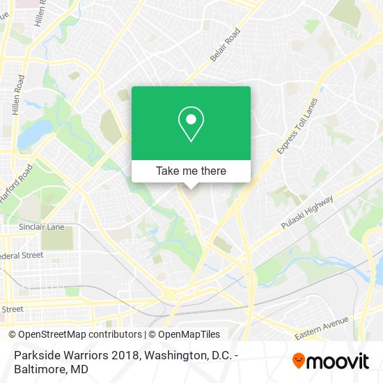 Parkside Warriors 2018 map