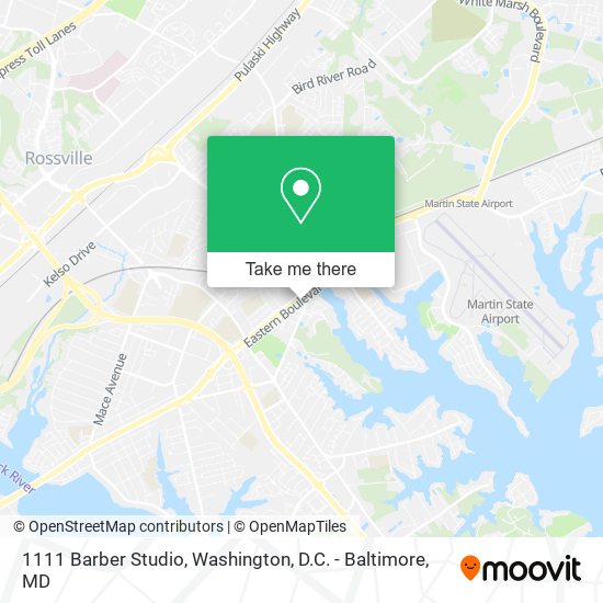 1111 Barber Studio map