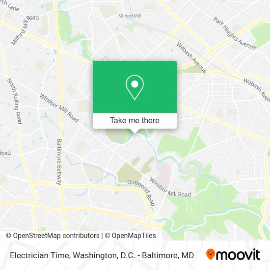 Electrician Time map