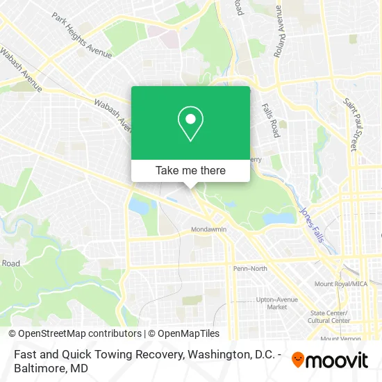 Mapa de Fast and Quick Towing Recovery