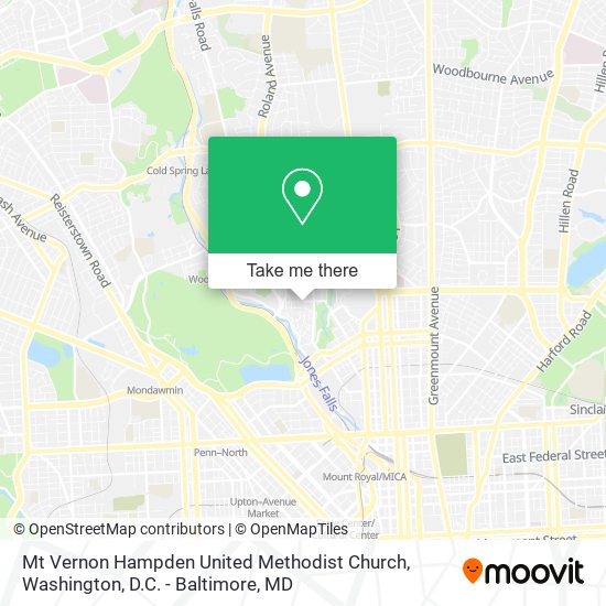 Mapa de Mt Vernon Hampden United Methodist Church