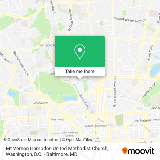 Mt Vernon Hampden United Methodist Church map