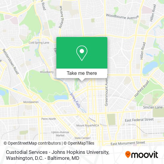 Custodial Services - Johns Hopkins University map