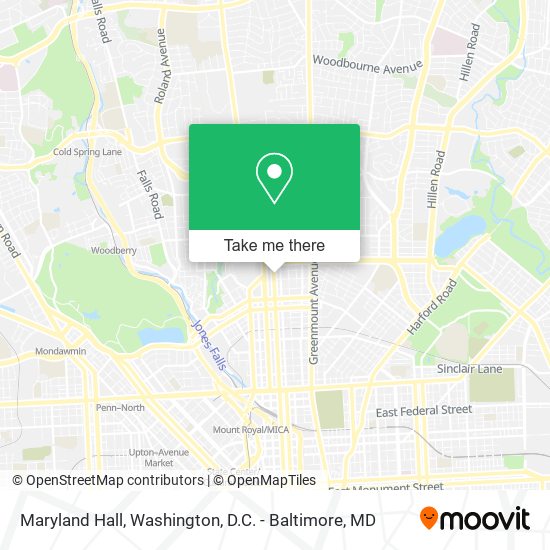 Maryland Hall map