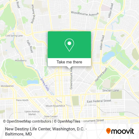 New Destiny Life Center map
