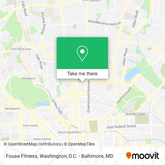 Fouse Fitness map