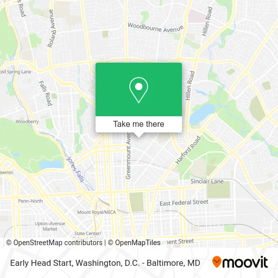 Early Head Start map