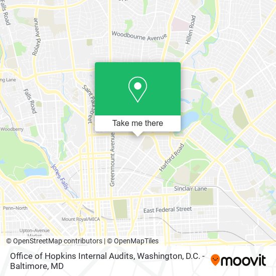 Office of Hopkins Internal Audits map