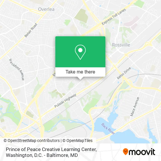 Mapa de Prince of Peace Creative Learning Center