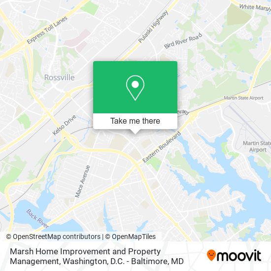 Mapa de Marsh Home Improvement and Property Management