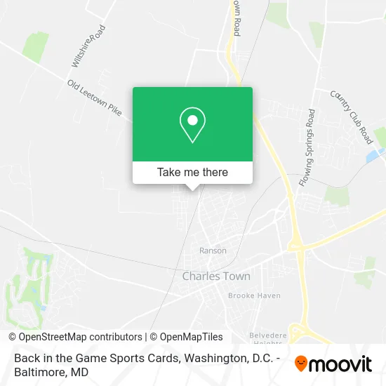 Back in the Game Sports Cards map