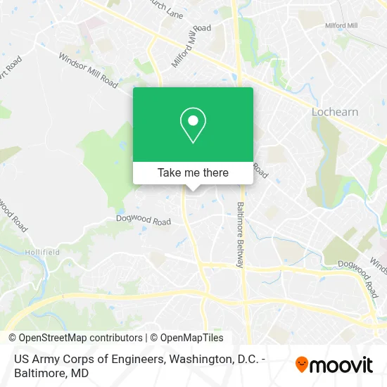 US Army Corps of Engineers map