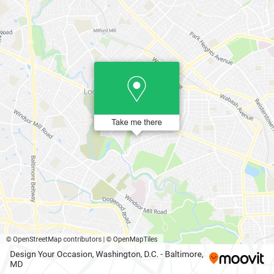 Design Your Occasion map