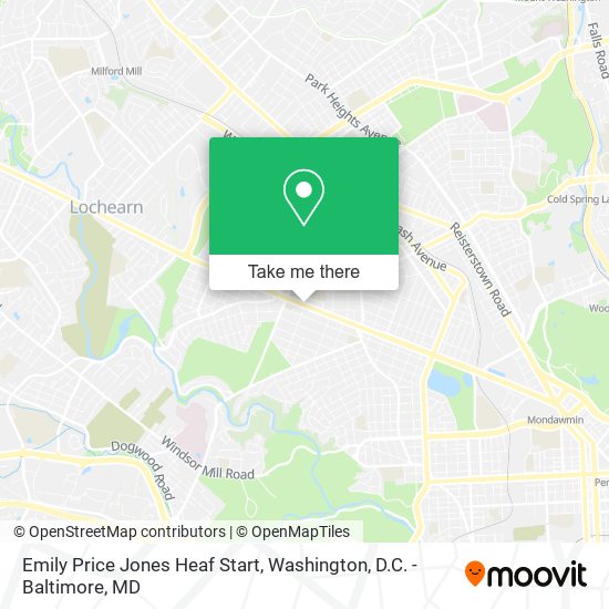 Mapa de Emily Price Jones Heaf Start