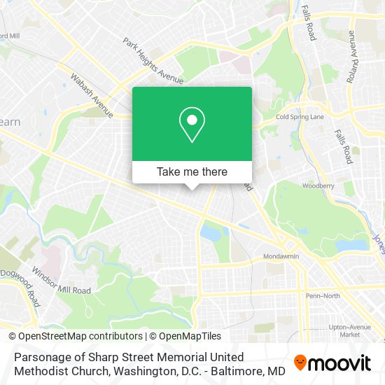 Mapa de Parsonage of Sharp Street Memorial United Methodist Church