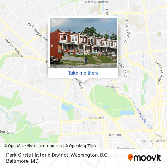 Mapa de Park Circle Historic District