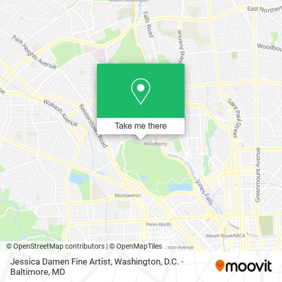 Jessica Damen Fine Artist map