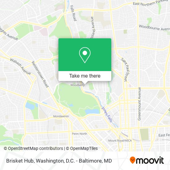 Brisket Hub map