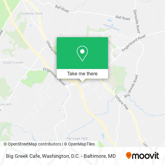 Big Greek Cafe map