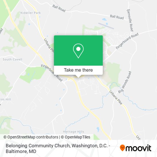 Belonging Community Church map