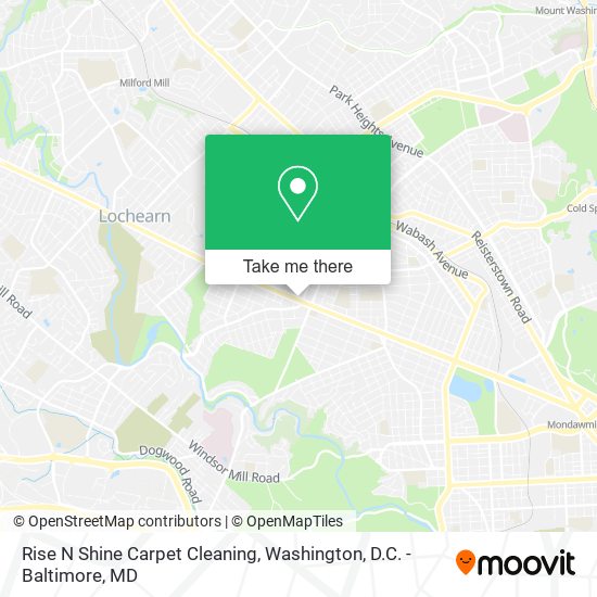 Rise N Shine Carpet Cleaning map