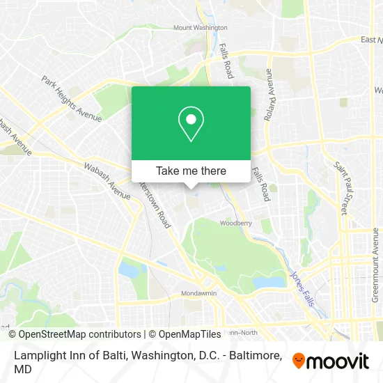 Lamplight Inn of Balti map