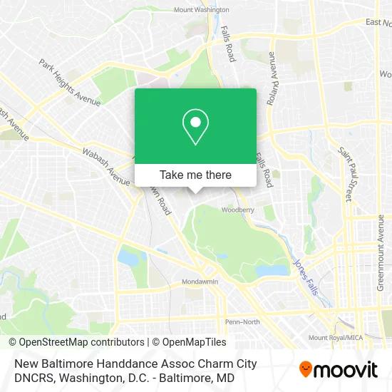 New Baltimore Handdance Assoc Charm City DNCRS map