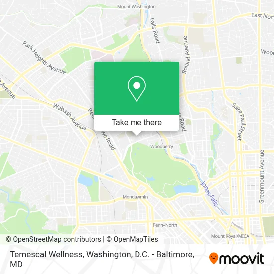 Temescal Wellness map