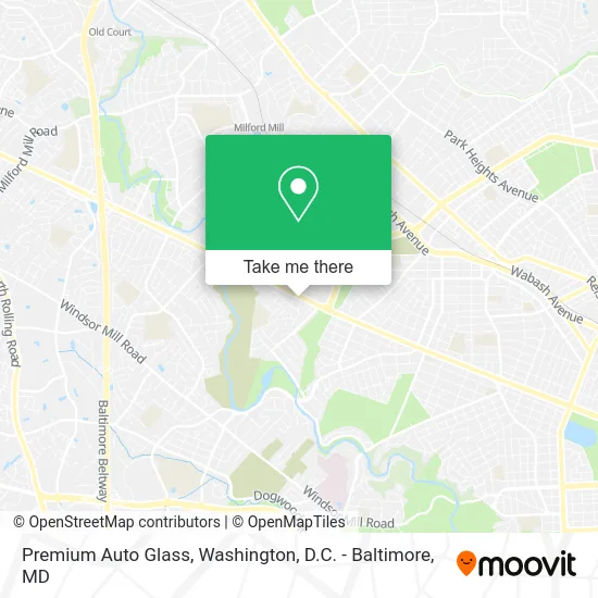 Premium Auto Glass map