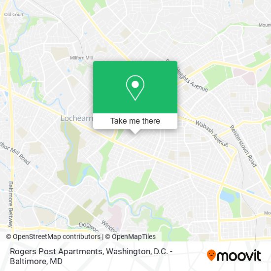 Rogers Post Apartments map