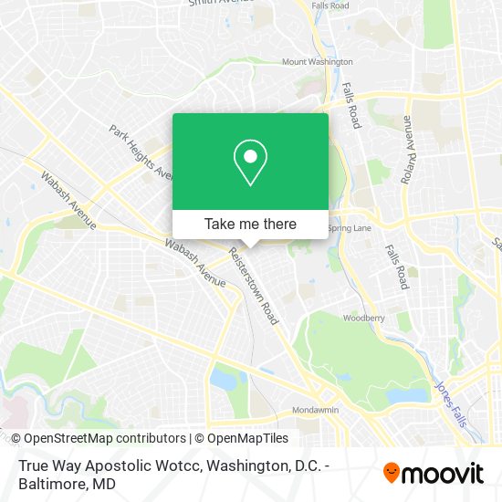 True Way Apostolic Wotcc map
