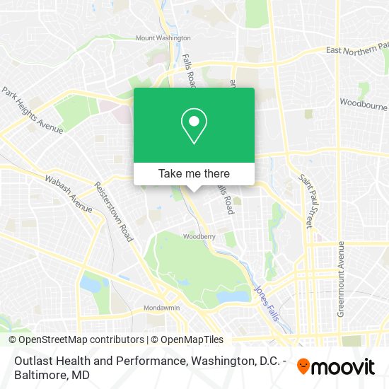 Outlast Health and Performance map