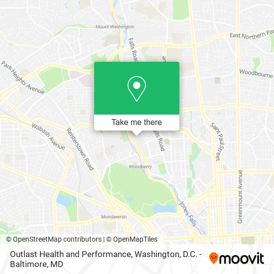 Outlast Health and Performance map