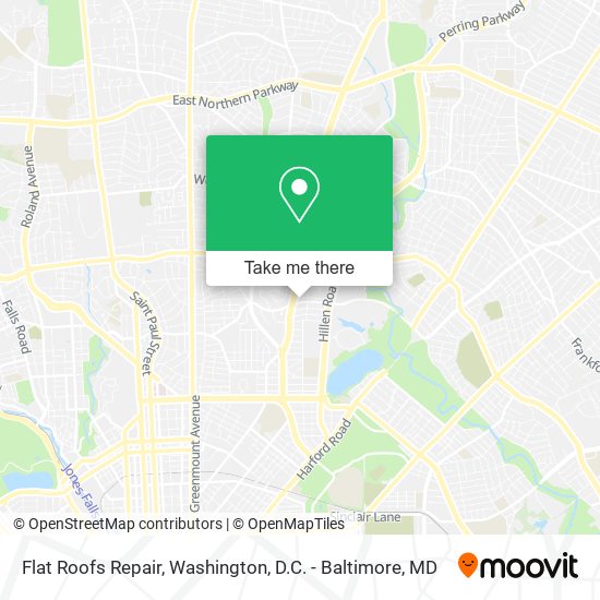 Flat Roofs Repair map