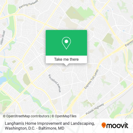 Langham's Home Improvement and Landscaping map