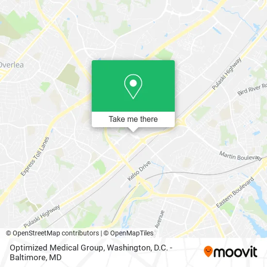 Optimized Medical Group map