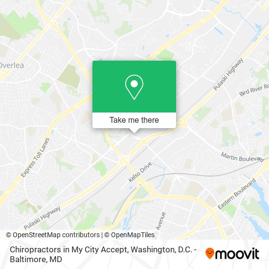 Mapa de Chiropractors in My City Accept