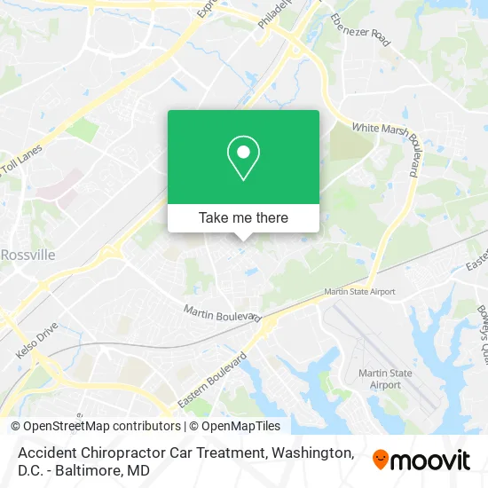 Accident Chiropractor Car Treatment map