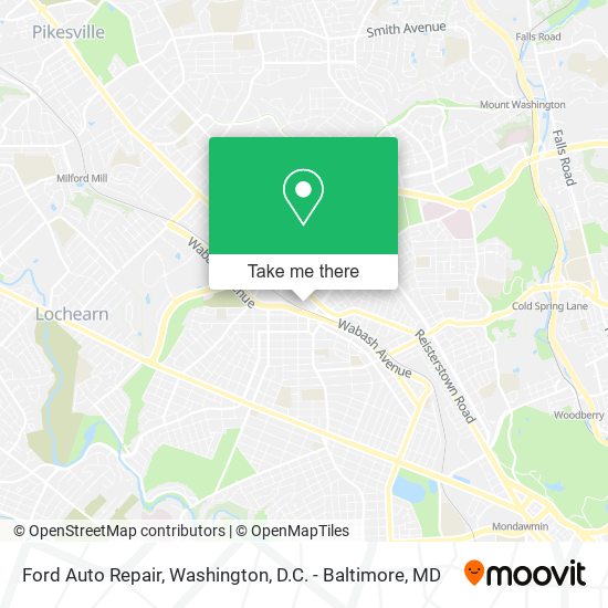 Ford Auto Repair map