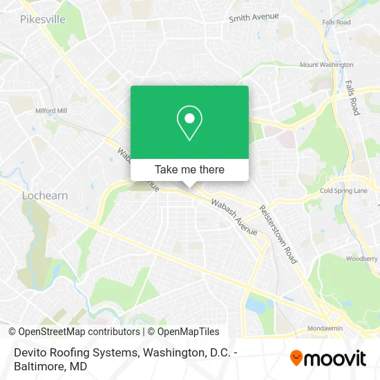Devito Roofing Systems map