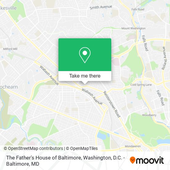 Mapa de The Father's House of Baltimore