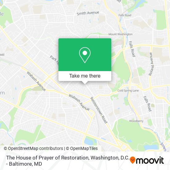 The House of Prayer of Restoration map