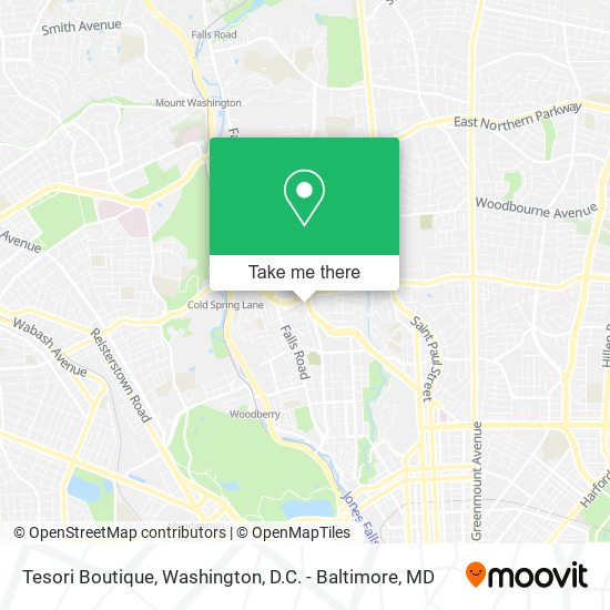 Tesori Boutique map