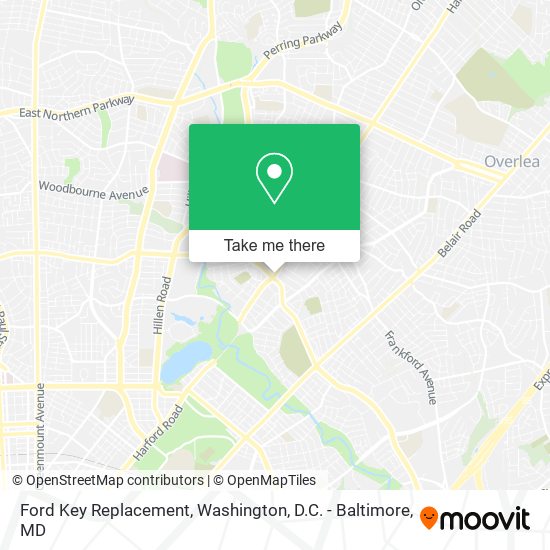 Ford Key Replacement map