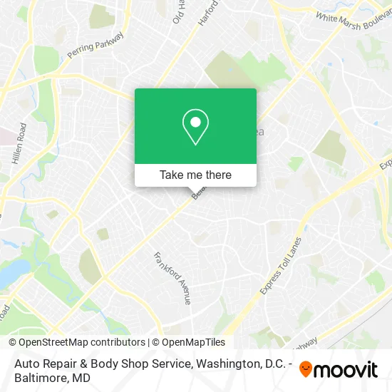 Auto Repair & Body Shop Service map