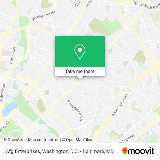 Afg Enterprises map